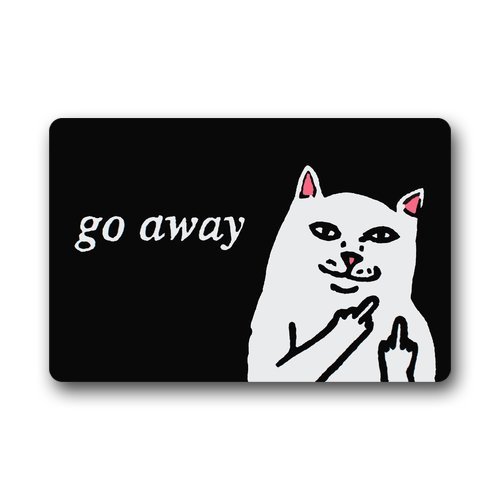 6988281991320 - COOL DESIGN FUNNY GO AWAY DOORMAT(23.6-INCH BY 15.7-INCH)