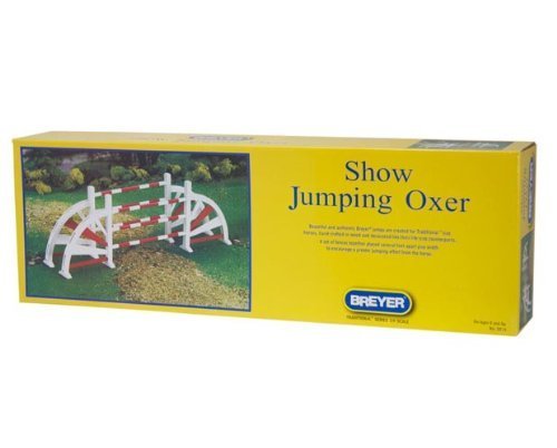 0698887612012 - BREYER SHOW JUMPING OXER JUMP - RED AND WHITE BY BREYER