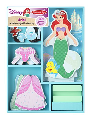 0698887782586 - ARIEL WOODEN MAGNETIC DRESS-UP PLAY SET