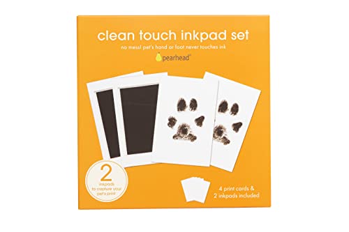 0698904502685 - PEARHEAD PET PAW PRINT CLEAN-TOUCH INK PAD AND IMPRINT CARDS, CATS OR DOGS, PET OWNER, PET OWNER MUST HAVE ITEM, PET MEMORY KEEPSAKE, 2 PACK, BLACK