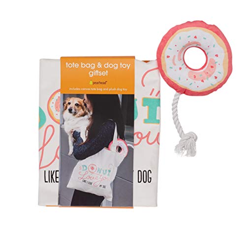 0698904510727 - PEARHEAD DONUT DOG TOY AND TOTE BAG SET