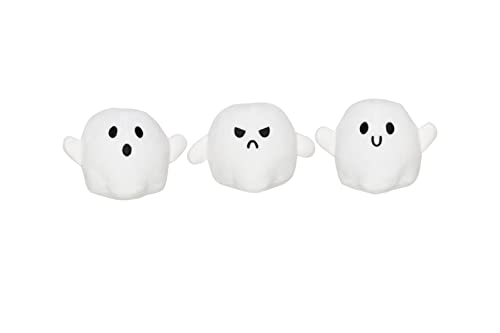 0698904520191 - PEARHEAD HALLOWEEN DOG TOYS, WHITE GHOST DOG TOYS, SET OF 3, HALLOWEEN PET TOY, DOG OWNER MUST HAVE ACCESSORIES, FALL PET TOYS
