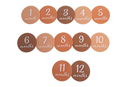0698904871002 - PEARHEAD ACRYLIC MONTHLY MILESTONE PHOTO CARDS, BABY’S FIRST YEAR DOUBLE SIDED PHOTO PROP DISCS, PREGNANCY JOURNEY MILESTONE MARKERS, BLUSH PINK