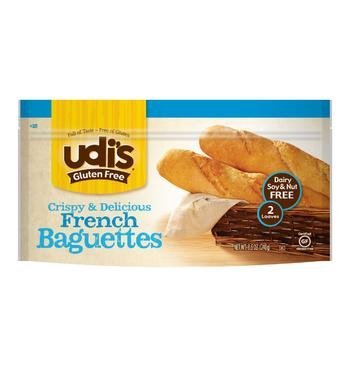 0698997806981 - UDI'S GLUTEN FREE FRENCH BAGUETTES, EACH 8.5 OZ BOX HAS 2 BAGUETTES (PACK OF 1)