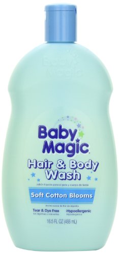 0699107609652 - BABY MAGIC HAIR AND BODY WASH WITH SOFT COTTON BLOOMS, 16.5 OUNCES