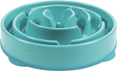0699187071325 - OUTWARD HOUND FUN FEEDER DOG BOWL SLOW FEEDER STOP BLOAT FOR DOGS, LARGE, BLUE