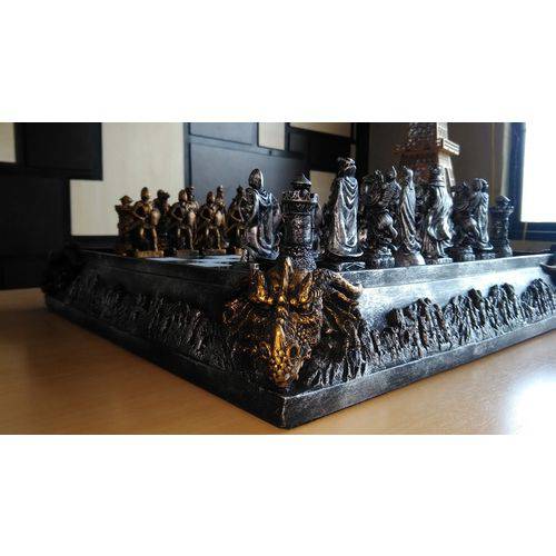 Conjunto de tabuleiro de peças de xadrez de luxo Warly Metal de latão  sólido 30,48 cm — comprar a preços baixos na loja online Joom