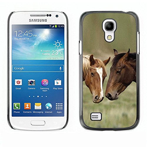 0699467165805 - OMEGA CASE STRONG & SLIM POLYCARBONATE COVER - SAMSUNG GALAXY S4 MINI ( HORSE FRIENDS )