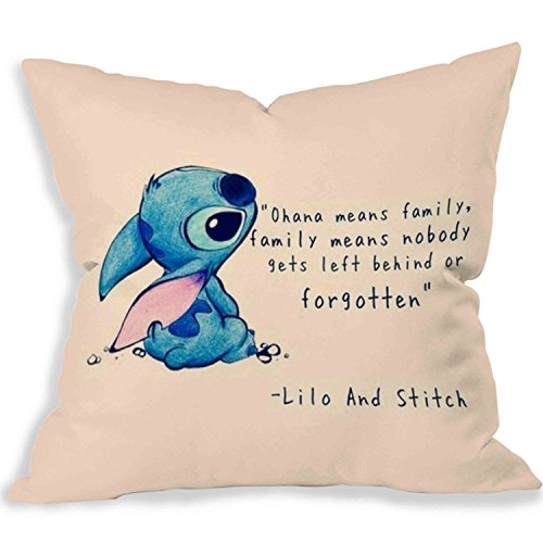6994746642737 - DISNEY LILO AND STITCH QUOTE COPY PILLOW CASE (16X16 ONE SIDE)