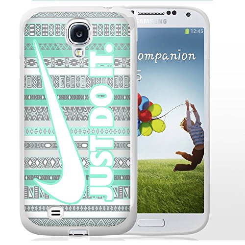 6994746644151 - NIKE JUST DO IT ASTEC MINT BLUE FOR IPHONE AND SAMSUNG GALAXY TPU CASE (SAMSUNG GALAXY S4 WHITE)