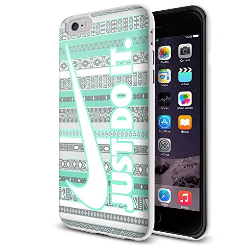 6994746644212 - NIKE JUST DO IT ASTEC MINT BLUE FOR IPHONE AND SAMSUNG GALAXY TPU CASE (IPHONE 6 PLUS WHITE)