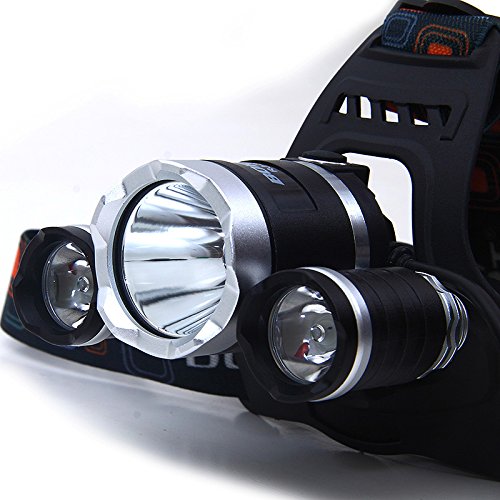 0699618830231 - CREE T6 LED WATERPROOF RECHARGEABLE HEADLAMP HEADLIGHT 3000 LUMENS+BATTERY+ CAR CHARGER BY GOLDEN EYE TACTICAL