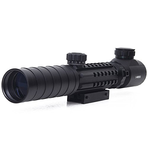 0699618831085 - RIFLE SCOPE 3-9X32 RED/GREEN ILLUMINATED PICATINNY RAIL SHOCKPROOF BY GOLDEN EYE TACTICAL