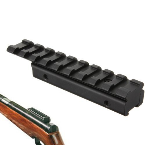 0699618831665 - DOVETAIL WEAVER PICATINNY RAIL ADAPTER 9 SLOT 11MM TO 20MM TACTICAL SCOPE MOUNT BY GOLDEN EYE TACTICAL