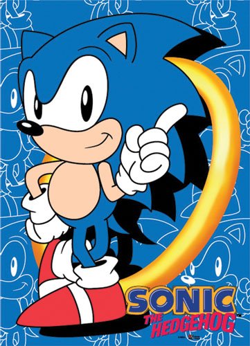 0699858952861 - GREAT EASTERN ENTERTAINMENT SONIC CLASSIC SONIC WALL SCROLL, 33 BY 44-INCH