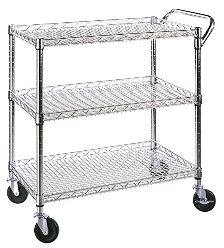 6998796269449 - SEVILLE CLASSICS INDUSTRIAL ALL-PURPOSE UTILITY CART, NSF LISTED
