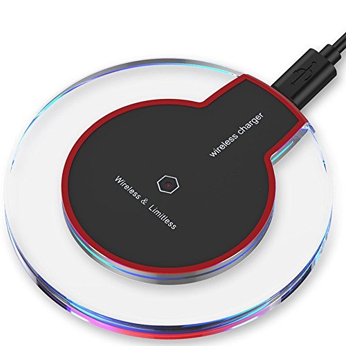 0699910273095 - FANTASY QI WIRELESS CHARGER FOR SAMSUNG GALAXY S6/S7/NEXUS/IPHONE STANDARD USB 5V INPUT WIRELESS CHARGER (BLACK BASE WITH BLACK LINE)