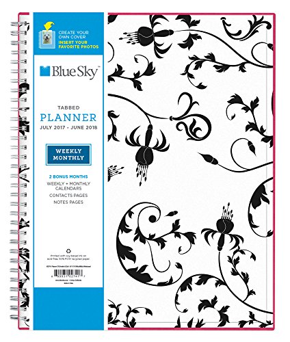 0699931027417 - BLUE SKY 2017-2018 ACADEMIC YEAR WEEKLY & MONTHLY PLANNER, TWIN-WIRE BOUND, 8.5 X 11, ANALEIS