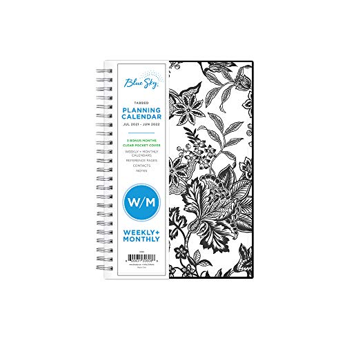 0699931306086 - BLUE SKY 2021-2022 ACADEMIC YEAR WEEKLY & MONTHLY PLANNER, 5 X 8, FLEXIBLE COVER, WIREBOUND, ANALEIS
