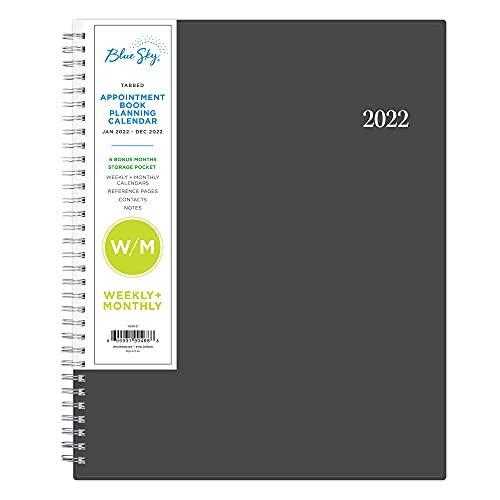 0699931904688 - BLUE SKY 2022 WEEKLY & MONTHLY APPOINTMENT BOOK & PLANNER, 8.5 X 11, FLEXIBLE COVER, WIREBOUND, PASSAGES (100009-22)