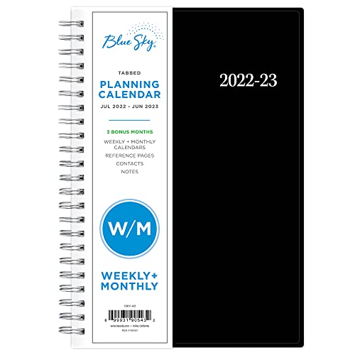 0699931905432 - BLUE SKY 2022-2023 ACADEMIC YEAR WEEKLY & MONTHLY PLANNER, 5 X 8, FLEXIBLE COVER, WIREBOUND, ENTERPRISE (130611-A23)