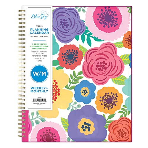 0699931905630 - BLUE SKY 2022-2023 ACADEMIC YEAR WEEKLY & MONTHLY PLANNER, 8.5 X 11, FLEXIBLE COVER, WIREBOUND, MAHALO (100149-A23)