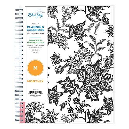 0699931906590 - BLUE SKY 2023 MONTHLY PLANNER, JANUARY - DECEMBER, 8 X 10, CLEAR POCKET COVER, WIREBOUND, ANALEIS (100004-23)