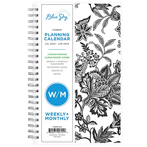 0699931907016 - BLUE SKY 2023-2024 ACADEMIC YEAR WEEKLY AND MONTHLY PLANNER, 5 X 8, FLEXIBLE COVER, WIREBOUND, ANALEIS (130608-A24)