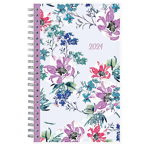 0699931907962 - BLUE SKY 2024 WEEKLY AND MONTHLY PLANNER, JANUARY - DECEMBER, 5 X 8, CLEAR POCKET COVER, WIREBOUND, LAILA (137276-24)