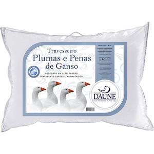 7897155900032 - TRAVESSEIRO 70X50 70% PLUMAS 30% PENAS DE GANSO - DAUNE