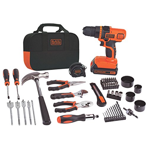 0700038697875 - BLACK+DECKER LDX120PK 20-VOLT MAX LITHIUM-ION DRILL AND PROJECT KIT