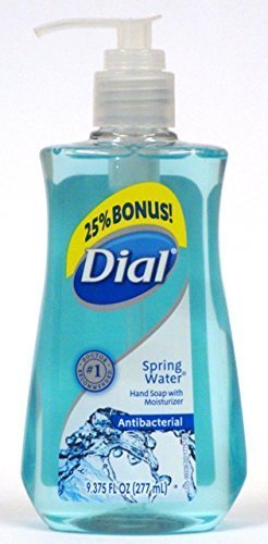 0700064821831 - DIAL ANTIBACTERIAL HAND SOAP WITH MOISTURIZERS, SPRING WATER, 9.375 OZ (PACK OF 6)