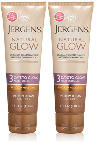 0700064835821 - JERGENS NATURAL GLOW - 3 DAYS TO GLOW MOISTURIZER MEDIUM TO TAN SKIN, 4 OUNCE (PACK OF 2)