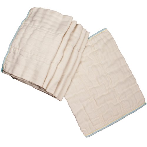0700115336390 - OSOCOZY - BAMBOO ORGANIC PREFOLDS (6 PACK) - ULTRA SOFT, BAMBOO COTTON BLEND BABY DIAPERS - ECO-FRIENDLY AND ANTIMICROBIAL - DIAPER SERVICE QUALITY (DSQ) (7-15 LB.) (INFANT 4X8X4)