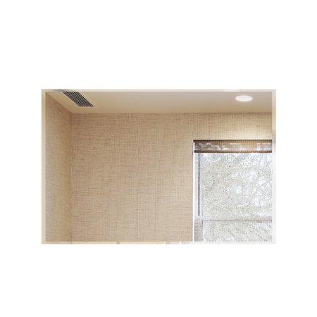 0700115370998 - RECTANGLE WALL MIRROR FRAMELESS BEVELED 18 X 40 , HORIZONTAL OR VERTICAL INSTALLATION, HOOKS INCLUDED
