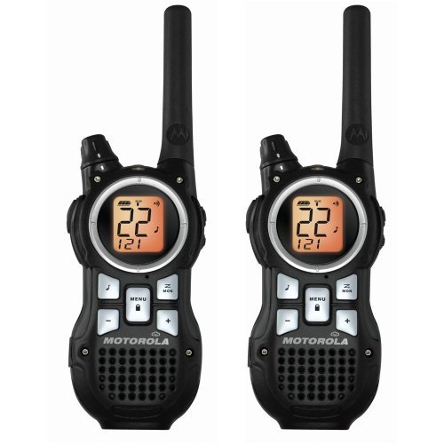 0700115644525 - MOTOROLA TWO PACK TALKABOUT FRS 2-WAY RADIOS, COMPLETELY WEATHERPROOF, WITH NOAA WEATHER CHANNELS AND IVOX HANDS FREE COMMUNICATION, WITH TOTAL EMERGENCY PREPAREDNESS, 2 BATTERIES AND DUAL DESKTOP CHARGER INCLUDED