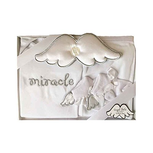 0700118788981 - MUD PIE ANGEL BEBE MIRACLE 3-PIECE WINGED GIFT SET