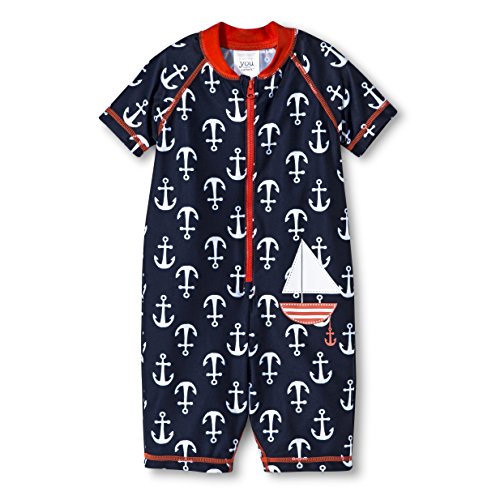 0700140046707 - JUST ONE YOU BY CARTER'S BABY BOYS' FULL BODY RASH GUARD - ANCHORS (24 MONTHS)