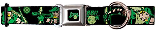 0700146162814 - GREEN ARROW DC COMICS SUPERHERO ARROW'S TARGET SEATBELT FUN PET DOG CAT COLLAR