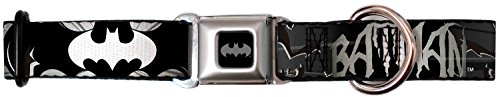 0700146180191 - BATMAN DC COMICS SUPERHERO SILVER BAT WINGS SEATBELT FUN PET DOG CAT COLLAR