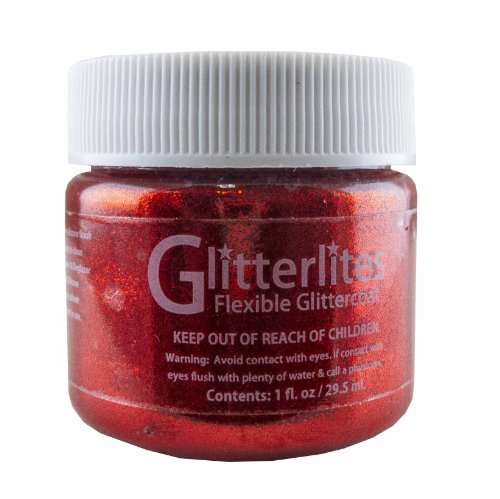 0700175603333 - 1 X SPRINGFIELD LEATHER COMPANY RUBY RED LEATHER GLITTER PAINT