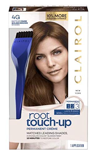 0070018094346 - CLAIROL CLAIROL ROOT TOUCH-UP PERMANENT HAIR COLOR CREME, 4G DARK GOLDEN BROWN, 1 COUNT, DARK GOLDEN BROWN, 3.84 OUNCE