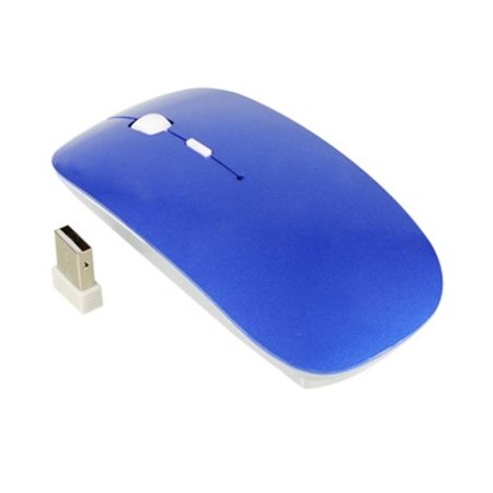 0700220314023 - TOPCASE USB OPTICAL WIRELESS MOUSE FOR MACBOOK (PRO , AIR) AND ALL LAPTOP + TOPCASE MOUSE PAD (BLUE)