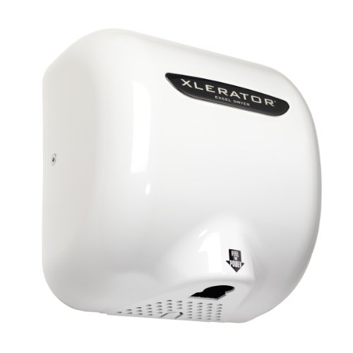 0700251115422 - XLERATOR XL-BW AUTOMATIC HIGH SPEED HAND DRYER WITH WHITE THERMOSET PLASTIC COVER AND 1.1 NOISE REDUCTION NOZZLE, 12.5 A, 110/120 V