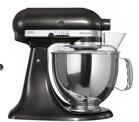 0700253459098 - KITCHEN AID 5KSM150 STAND MIXER BLACK STORM- 220 VOLTS ONLY! WILL NOT WORK IN THE USA