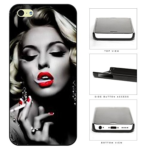 0700253974379 - LITTLE HOUSE®--MARILYN MONROE SMOKING PROTECTIVE HARD PLASTIC CASE FOR IPHONE 5C