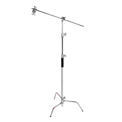 0700254387109 - HO&ME PROFESSIONAL STAINLESS STEEL C-STAND WITH BOOM ARM FOR STUDIO STROBE AND LIGHTING FIXTURES