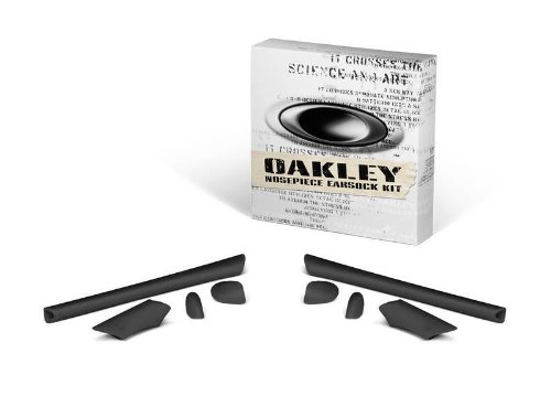 0700285062006 - OAKLEY HALF JACKET MENS EARSOCK KIT SUNGLASS ACCESSORIES - BLACK / ONE SIZE