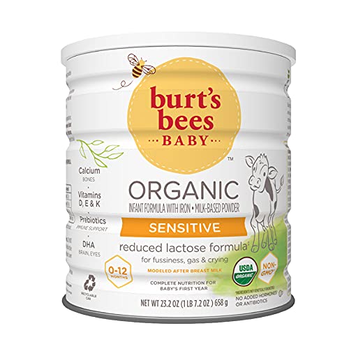 0070030165338 - BURTS BEES BABY ORGANIC SENSITIVE INFANT FORMULA WITH IRON, 23.2 OUNCE