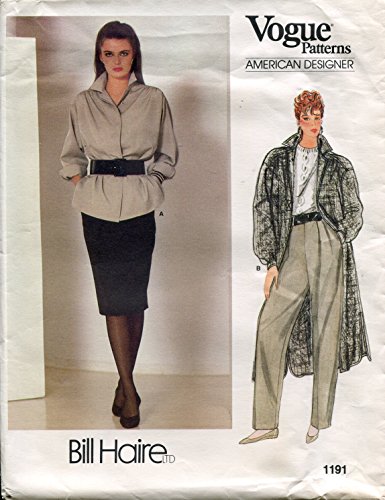 0700310267109 - VOGUE AMERICAN DESIGNER PATTERN 1191 BILL HAIRE MISSES' JACKET, PANTS AND SKIRT, SIZE 14